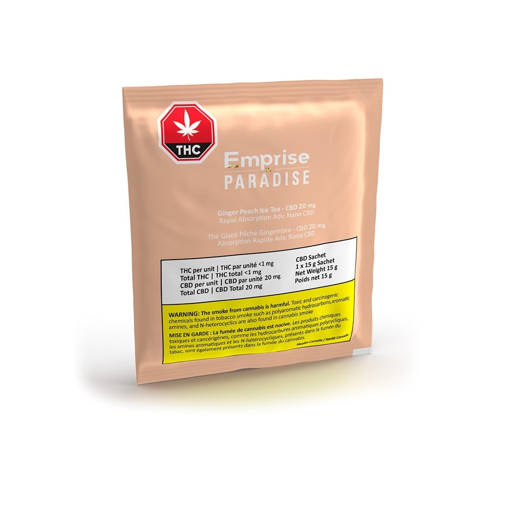 Ginger Peach Ice Tea (20mg CBD) by Emprise in Paradise