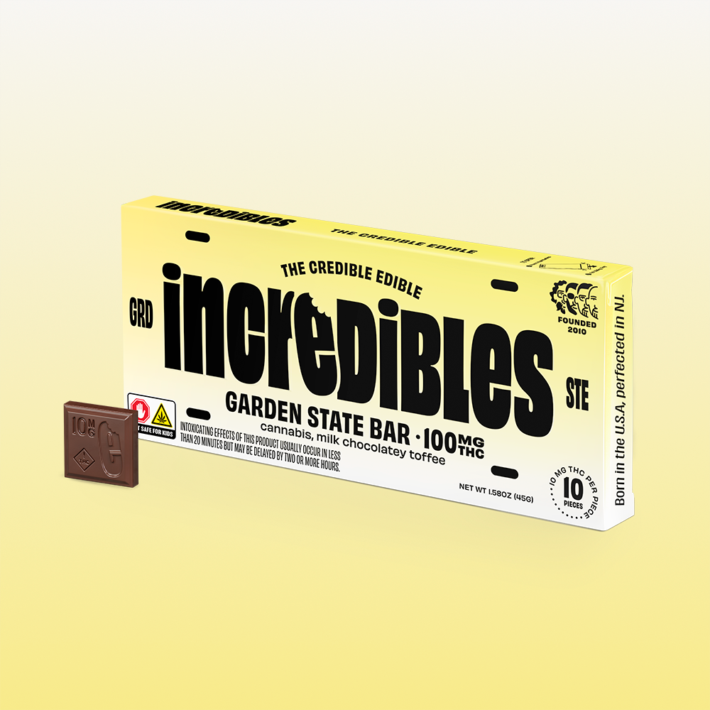 Garden State Toffee Bar [10pk] (100mg) by incredibles