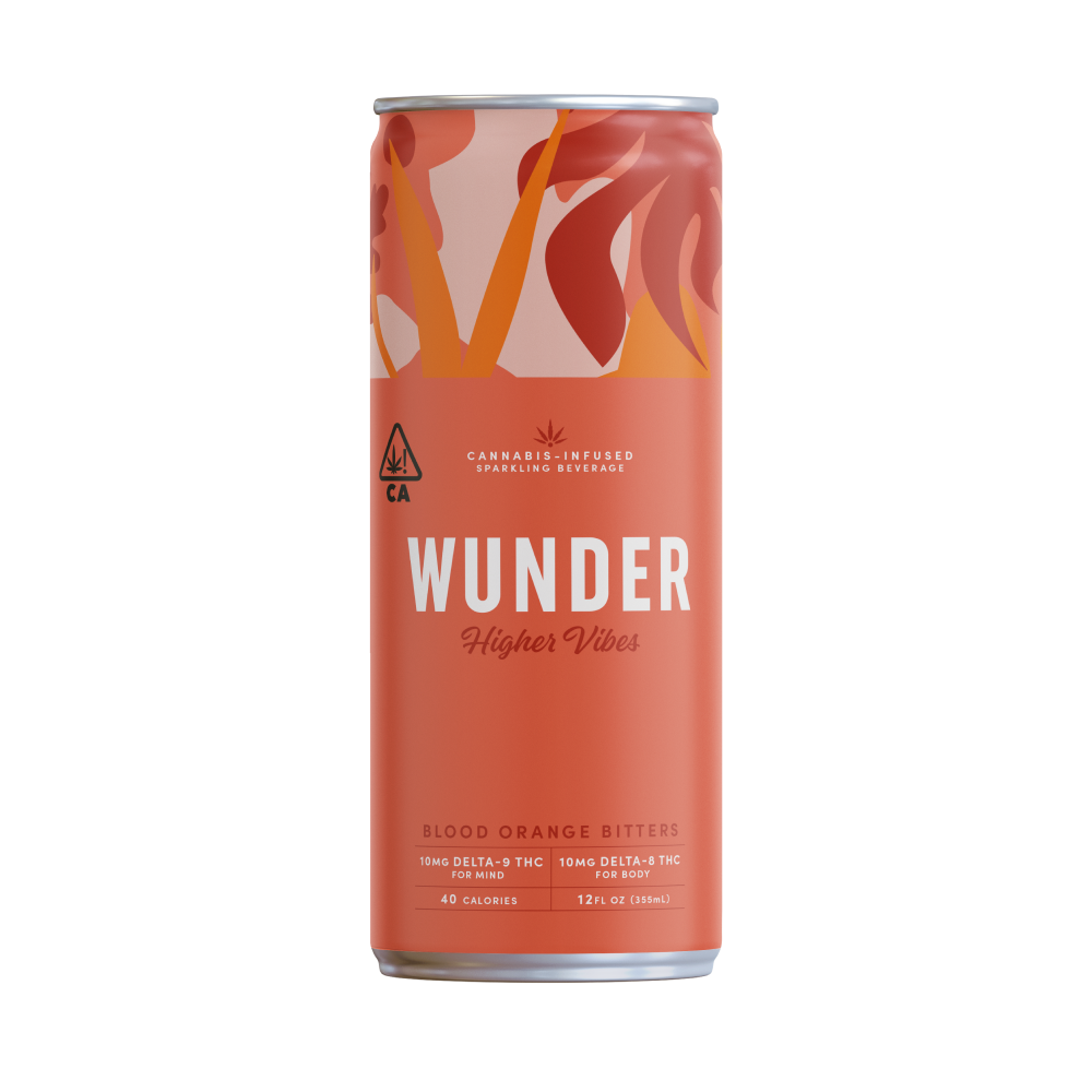 Higher Vibes Blood Orange Bitters (10mg THC/10mg Delta-8 per can) by FIND WUNDER