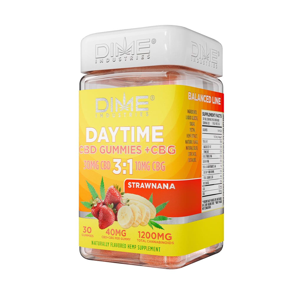 Balanced Line HEMP: Strawnana [30pk] (900mg CBD/300mg CBG) by Dime Industries