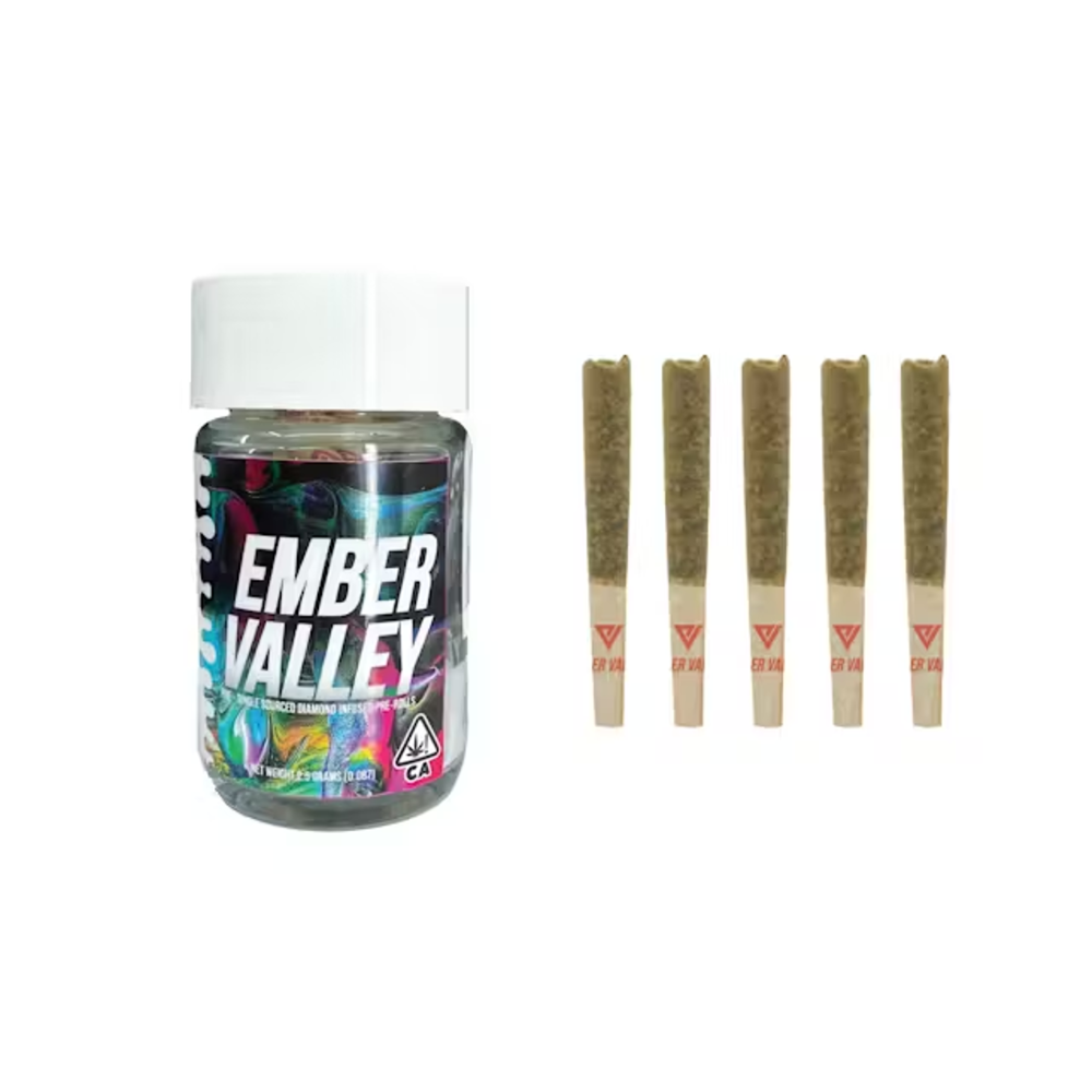 Blue Dream Infused Pre-Roll 5 Pack [.5G] by Ember Valley