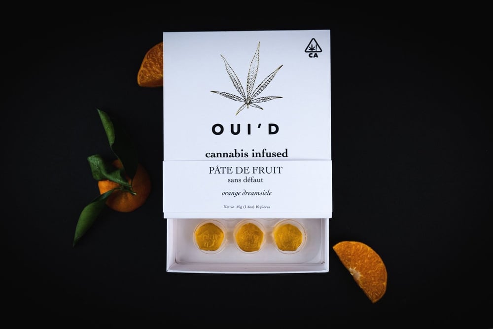 Pate De Fruit Orange Dreamsicle (100mg) by Oui’d