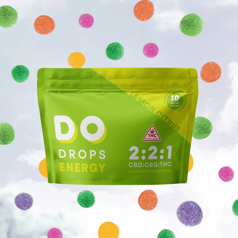 Energy 2:2:1 CBD/CBG/THC Lemon Citrus [10pk] (200mg CBD/200mg CBG/100mg THC) by Do Drops