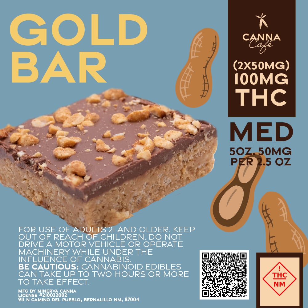 Gold Bar [2pk] (100mg) by Minerva Canna