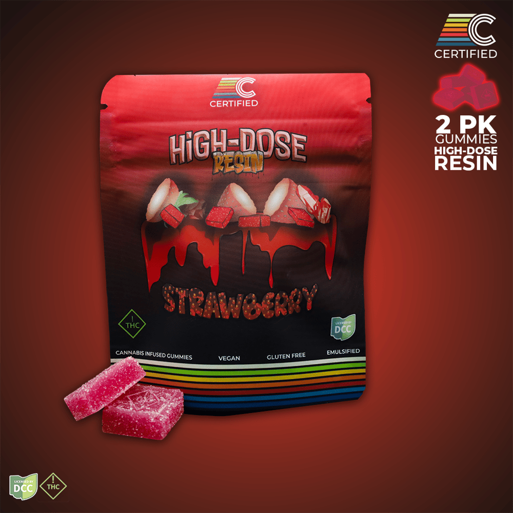 High-Dose Strawberry Gems [2pk] (110mg) by CERTIFIED