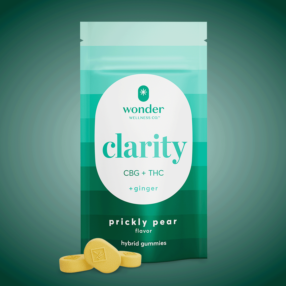 *Wonder | Clarity 1:1 Prickly Pear Gummies [20pk] (110mg CBG/110mg THC) by * Wonder Wellness Co.™