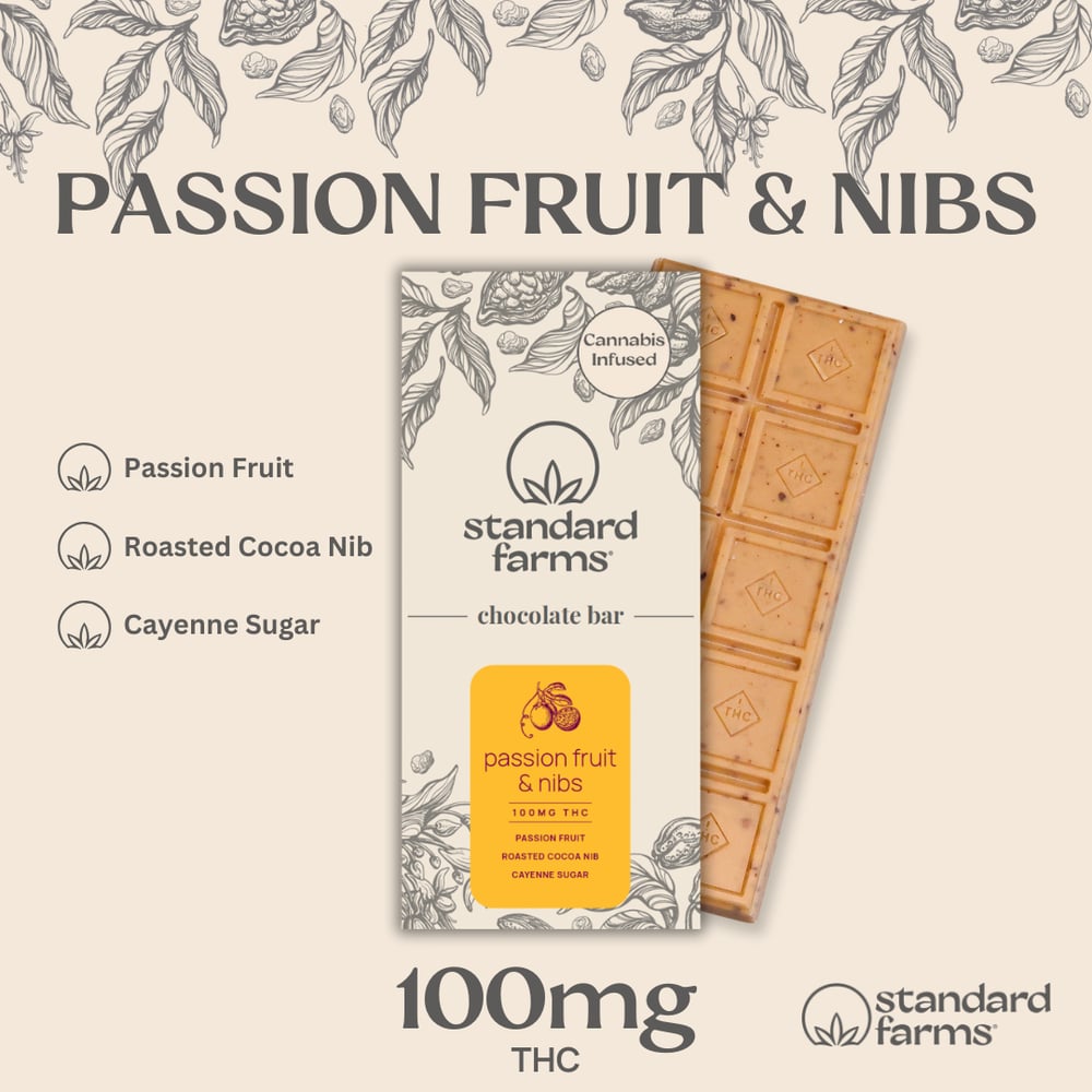 Passion Fruit & Nibs [10pk] (100mg) by Standard Farms