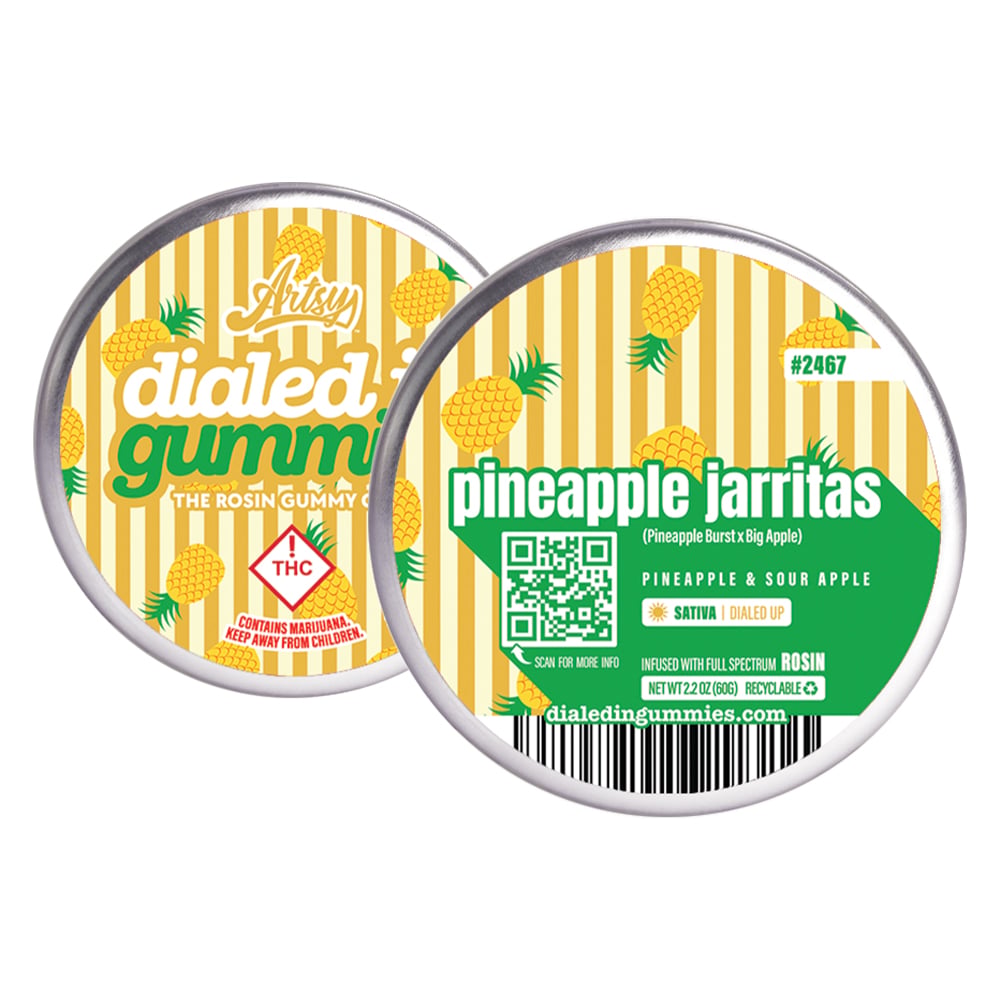 Pineapple Jarritos 2467 [10pk] (100mg) by Dialed In Gummies
