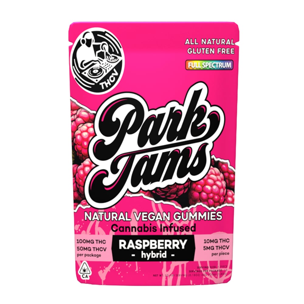 Raspberry [10pk] (100mg THC/50mg THCV) by Park Jams
