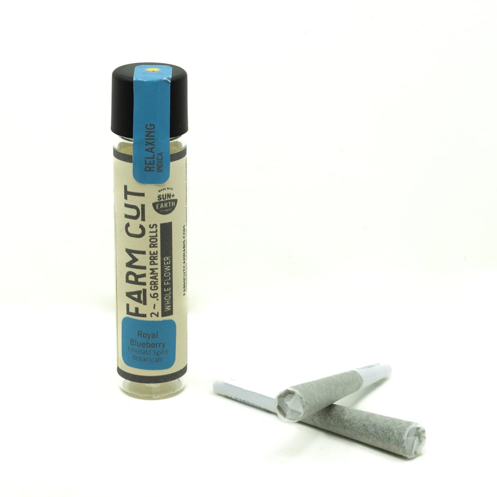1:1 Royal Blueberry Pre-roll by Emerald Spirit Botanicals [.6g] by Farm Cut in United States