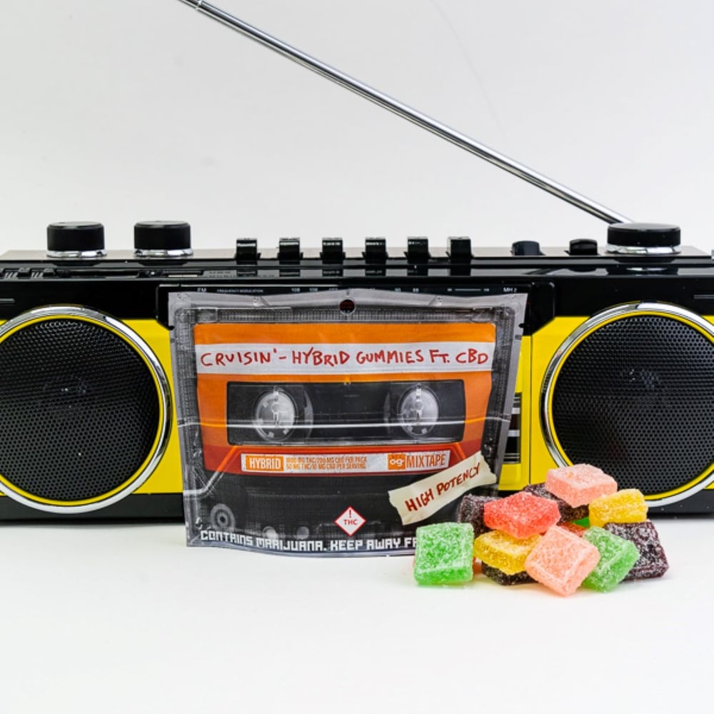 og Mixtape - Cruisin' Hybrid Gummies Ft. CBD (1000mg THC / 200mg CBD) by OG Mixtape