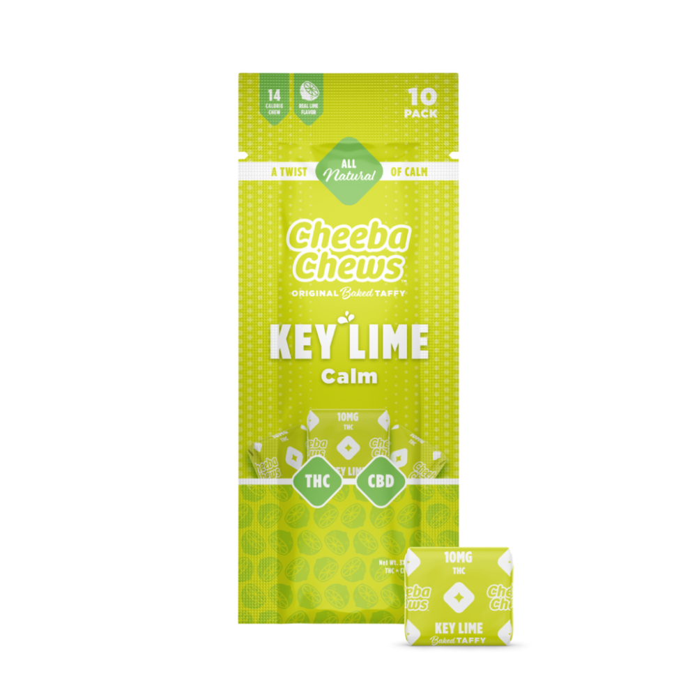 Key Lime Calm [10pk] (100mg CBD/100mg THC) by Cheeba Chews