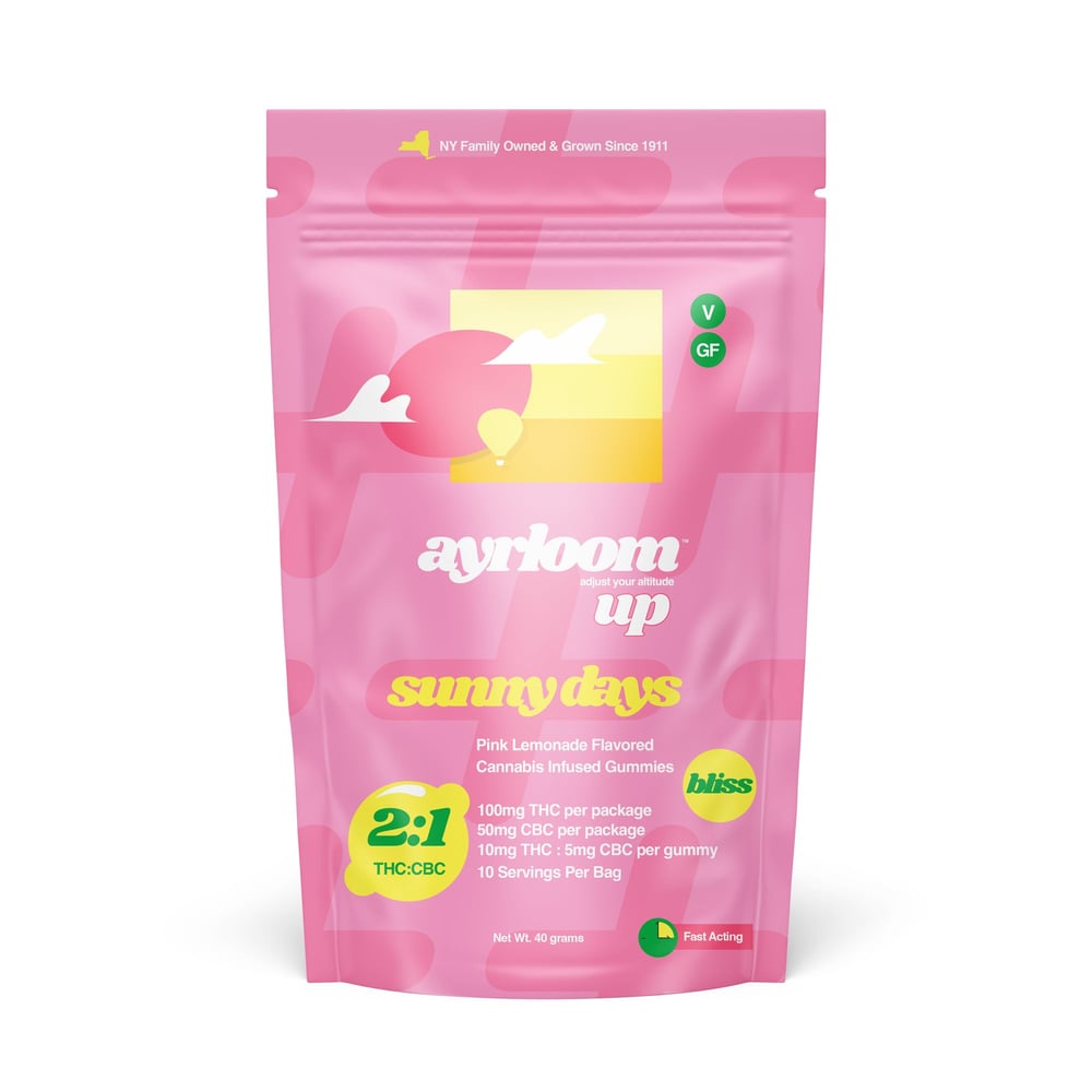 2:1 "Up" Sunny Days [10pk] (100mg THC/50mg CBC) by ayrloom