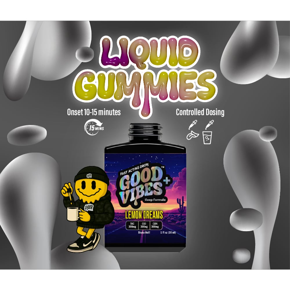 1:1:1 Lemon Dreams Sleep Formula Fast-Acting Drops (300mg CBD/300mg THC/300mg CBN) by Good Feels