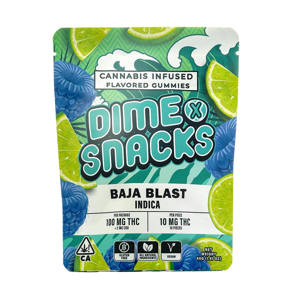 Baja Blast [10pk] (100mg) by Dime Snacks