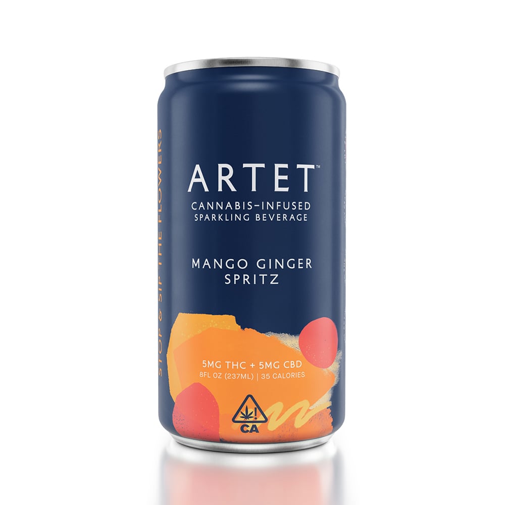 Mango Ginger Spritz [8oz] (5mg CBD/5mg THC) by Artet
