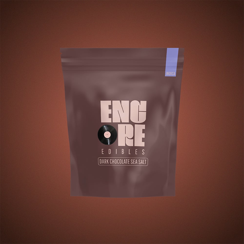 Dark Chocolate - Indica [20pk] (100mg) by Encore Edibles