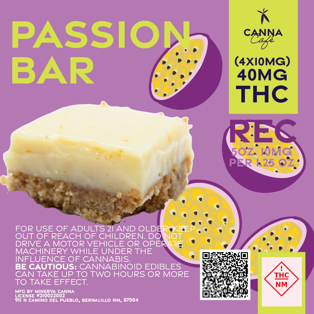 Passion Bar [4pk] (40mg) by Minerva Canna