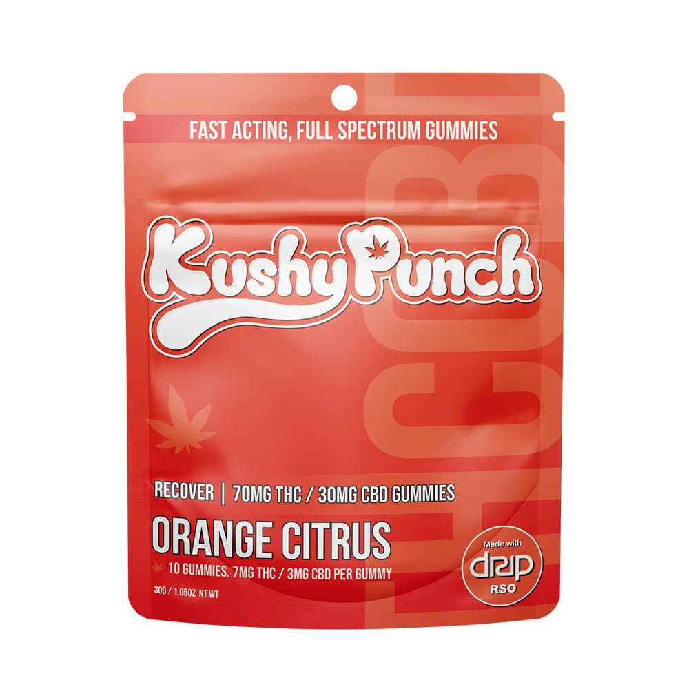 Orange Citrus - Recover [10pk] (30mg CBD/70mg THC) by Kushy Punch