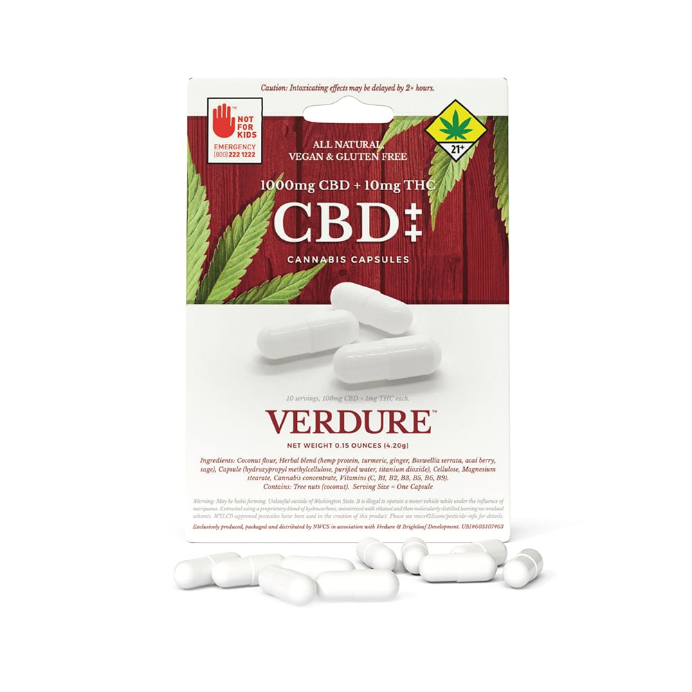 100:1 CBD++ [10pk] (1000mg CBD/10mg THC) by Verdure - NWCS