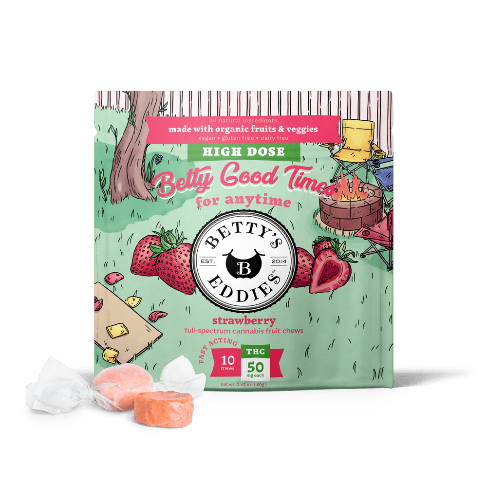 Anytime Betty's - Strawberry [10pk] (500mg THC) by Betty's Eddies