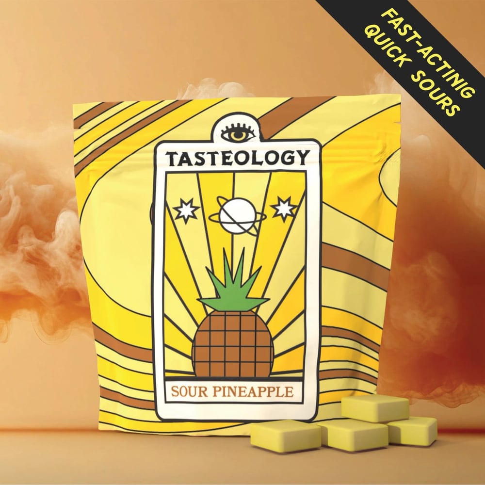 Sour Pineapple [10pk] (100mg THC/100mg CBG) by Tasteology