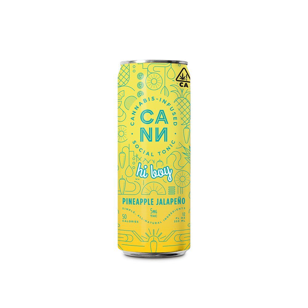 Pineapple Jalapeño Hi Boy [4pk] (20mg THC) by Cann