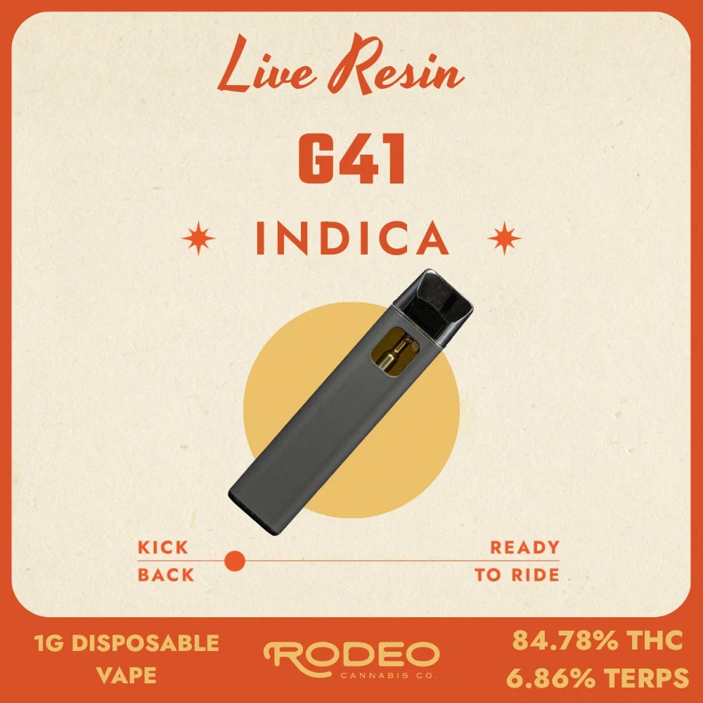 Rodeo Live Resin WKC (I) 1g Disposable Vape (C0070000495) by Rodeo Cannabis