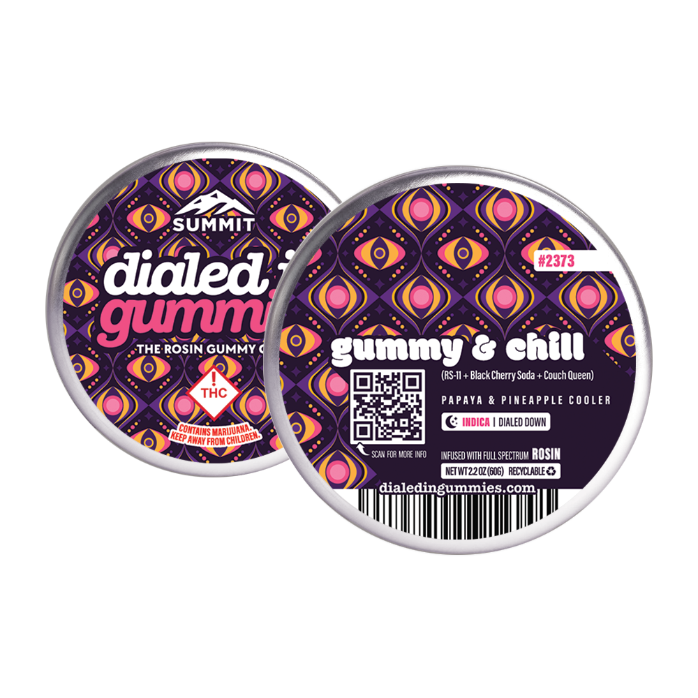 100mg - Gummy and Chill - Rosin Gummies (10pk) by Dialed In Gummies