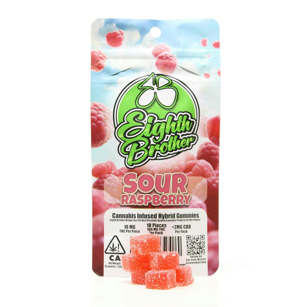 Sour Raspberry [10pk] (100mg) by Eighth Brother in United States