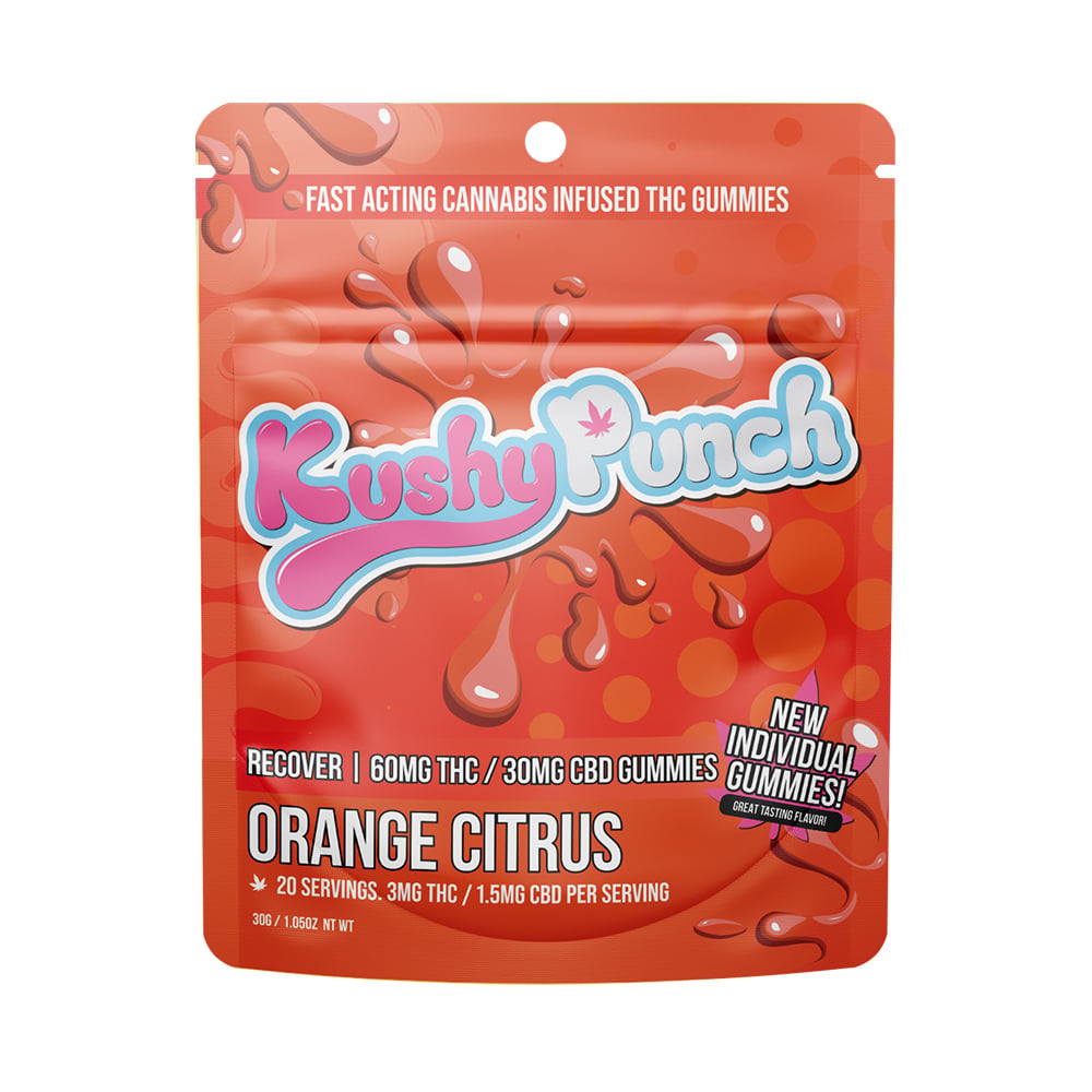 Orange Citrus - Recover [20pk] (30mg CBD/60mg THC) by Kushy Punch