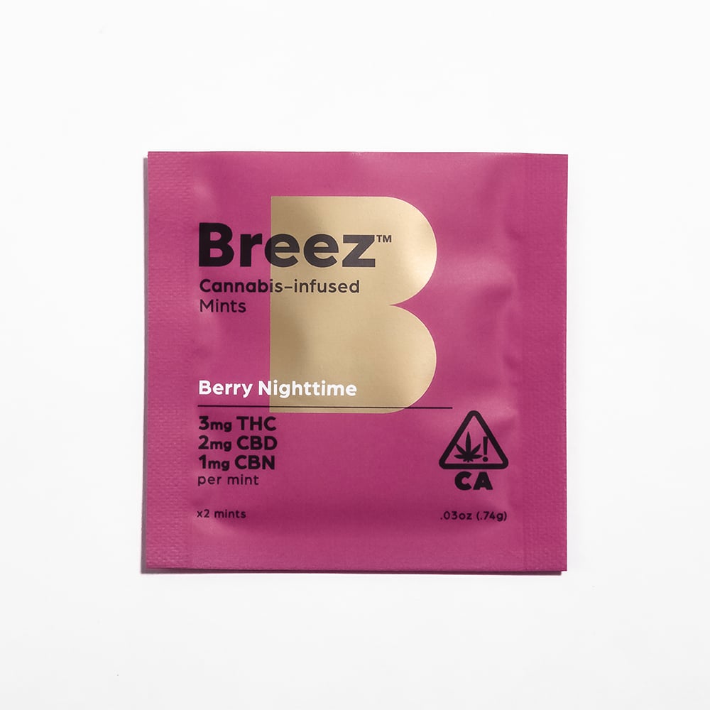 Berry Nighttime Sample [2pk] (10mg CBD/5mg THC + CBN) by Breez