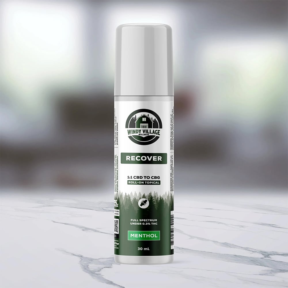 1:1 Recover - Menthol [30ml] (1500mg CBD/1500mg CBG) by Windy Village