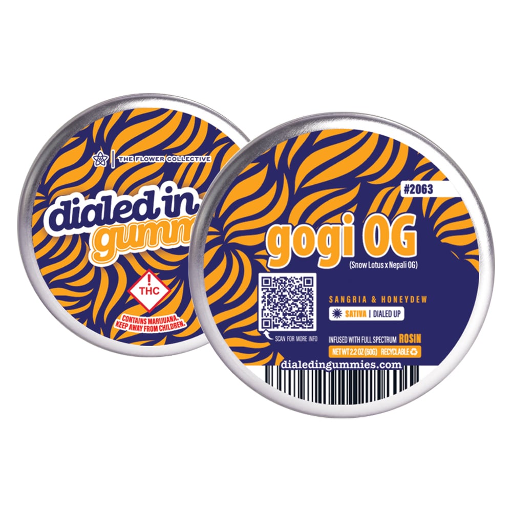 100mg - Goji OG - Rosin Gummies (10pk) by Dialed In Gummies