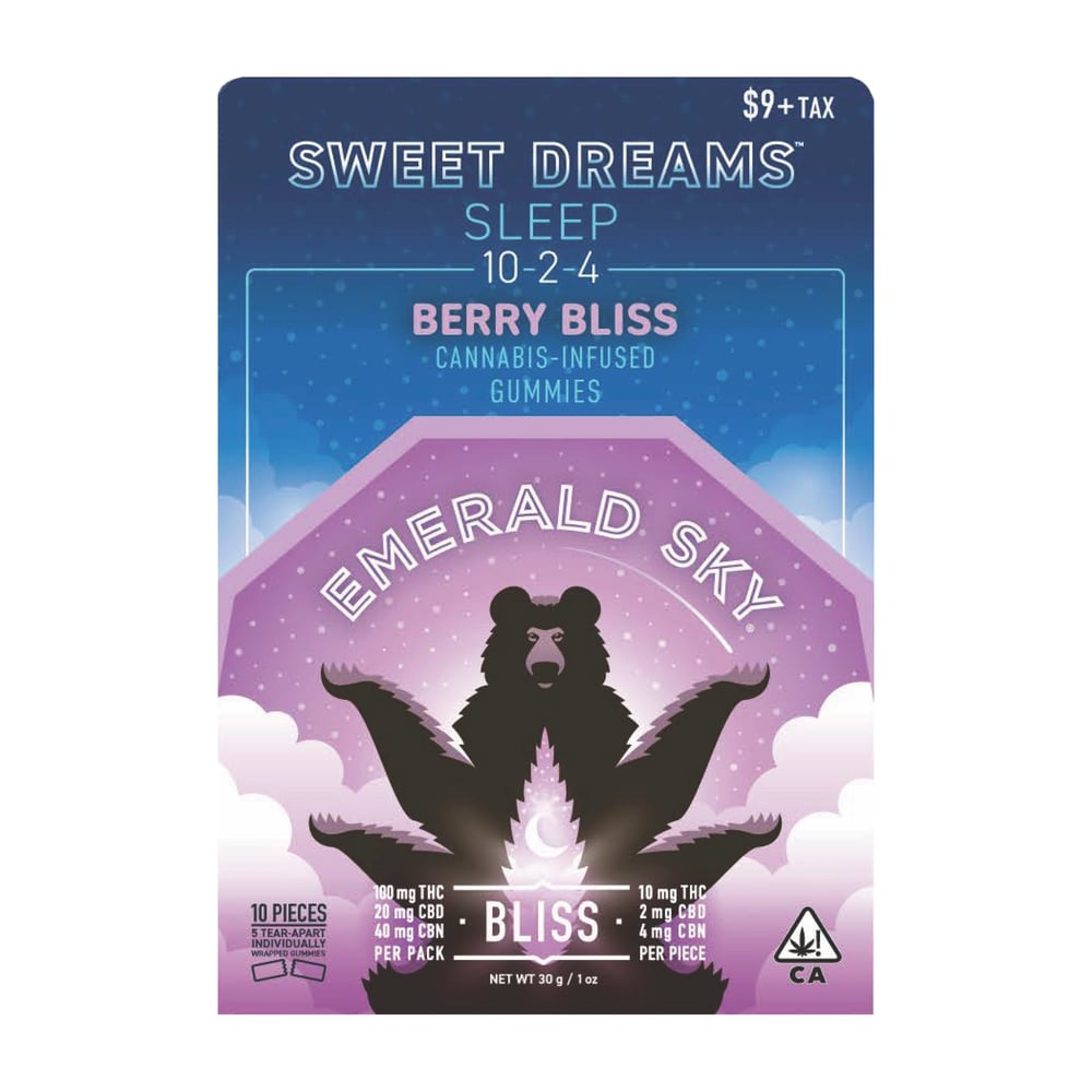 10:2:4 THC/CBD/CBN Sweet Dreams - Berry Bliss [10pk] (100mg THC/20mgCBD/40mg CBN)) by Emerald Sky