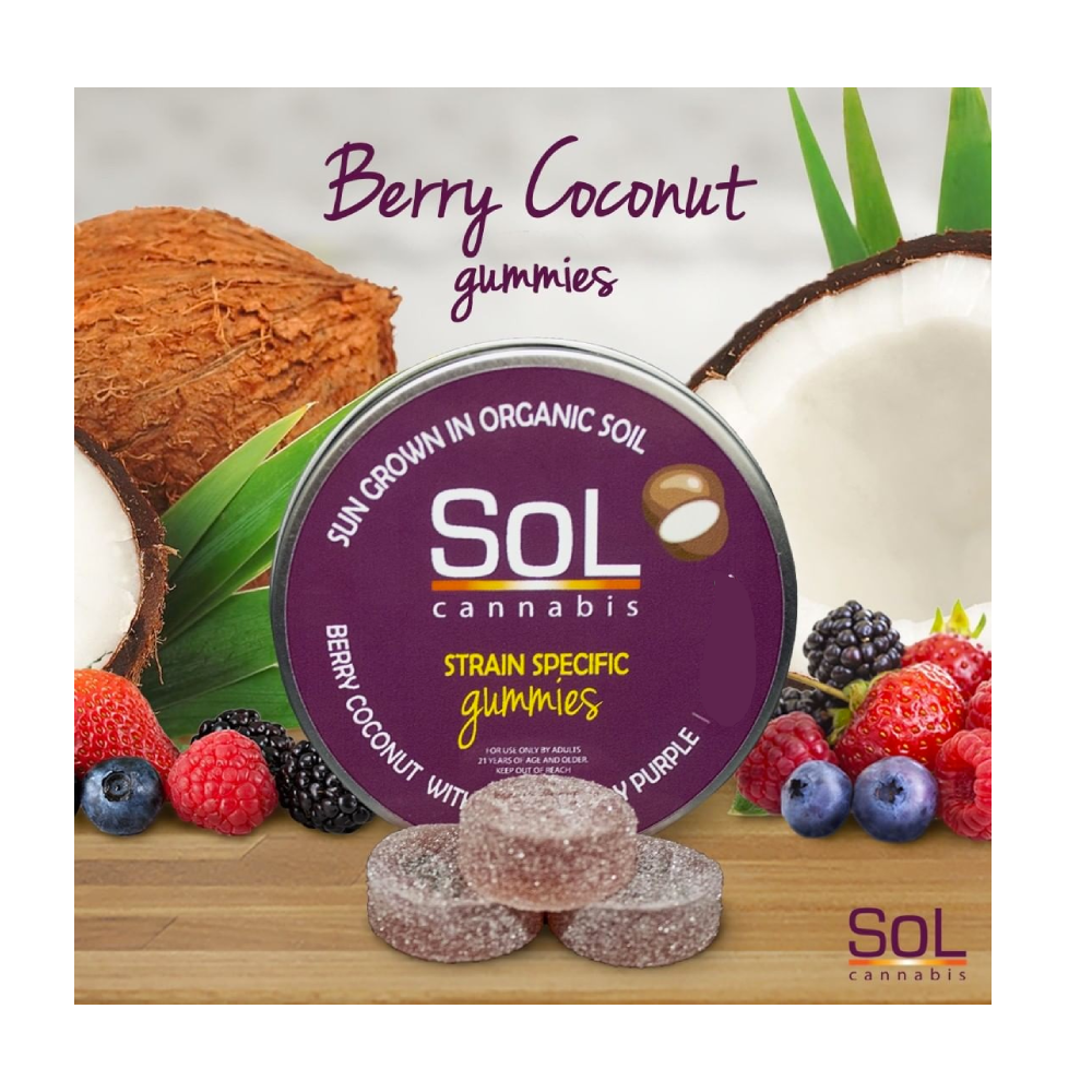 Berry Coconut (92.6mg) by SoL Cannabis