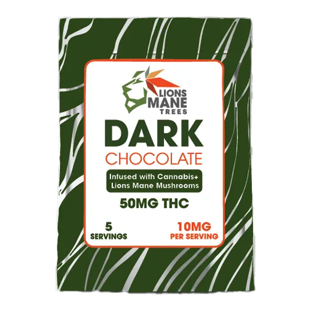 Dark Chocolate + Lions Mane Mushrooms (50mg) by Lions Mane