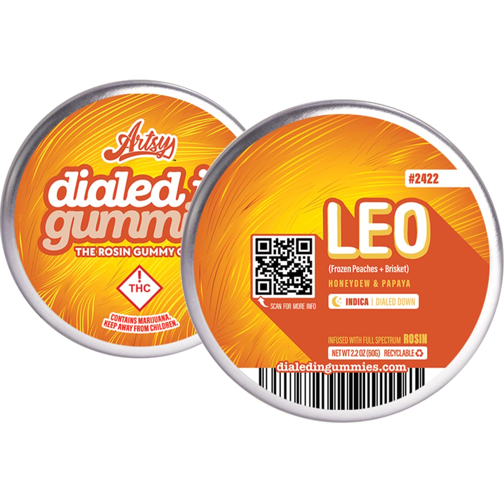100mg - Leo - Rosin Gummies (10pk) by Dialed In Gummies