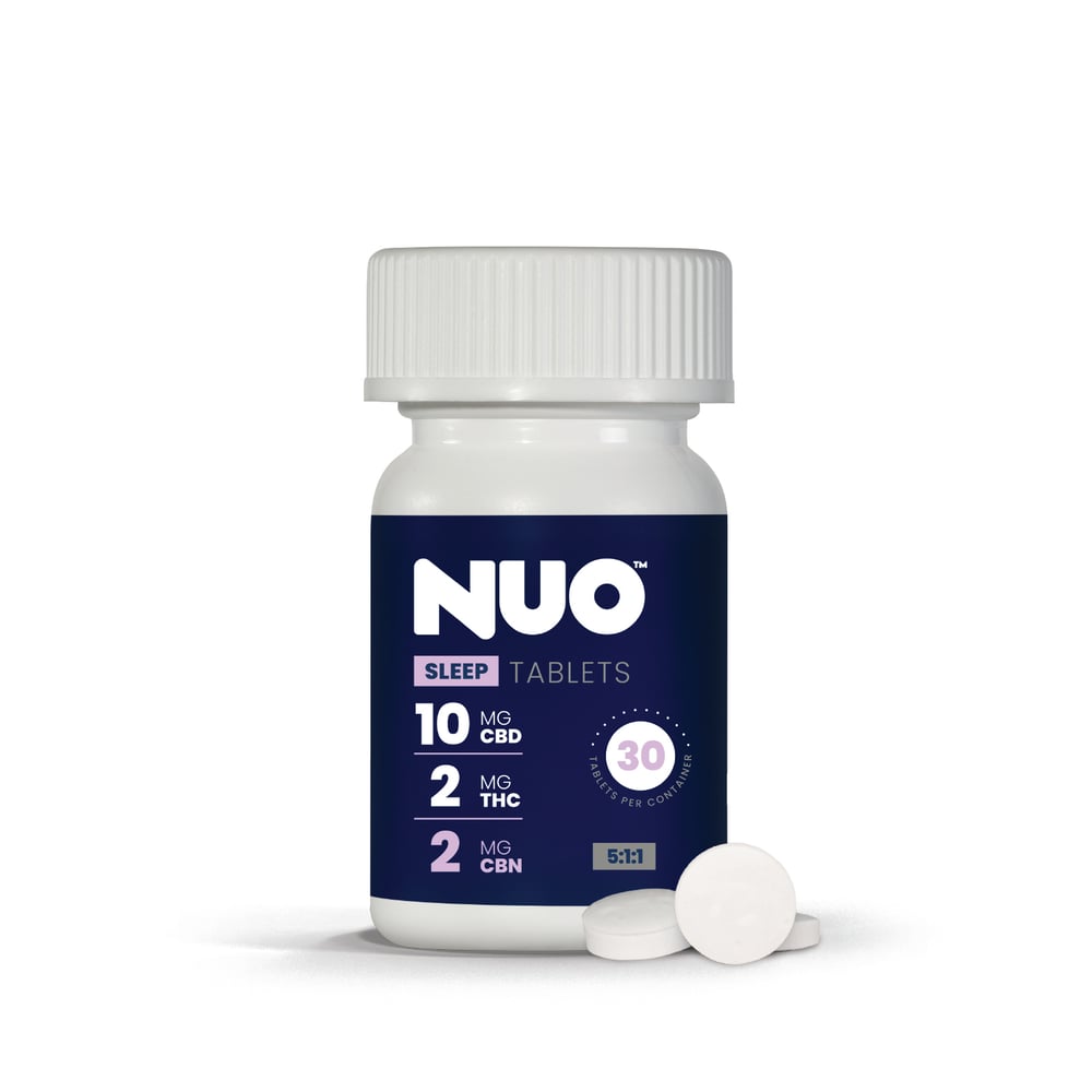 NUO | Tablet | Sleep 10:2:2 (300 mg CBD : 60 mg THC : 60 mg CBN) | 30 ct by Nuo