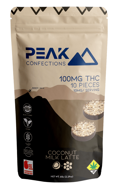 Coconut Milk Latte [10pk] (100mg) by Peak Confections