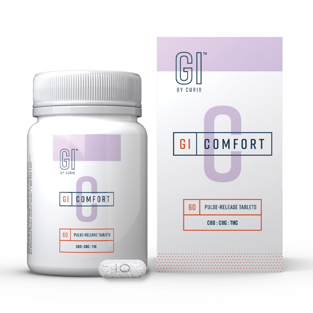 'GI' Comfort [60pk] (1800mg CBD/4500mg CBG/102mg THC) by Curio Wellness