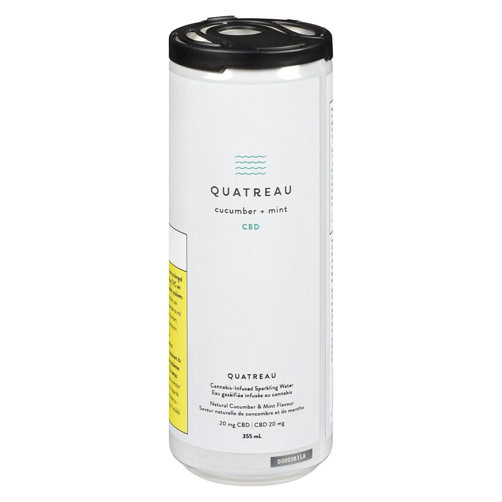 Cucumber & Mint Sparkling Water by Quatreau