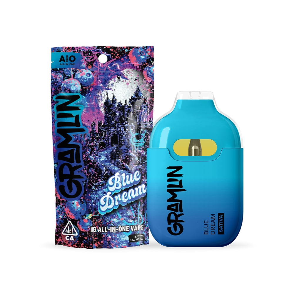 Blue Dream AIO [1000mg] | Gramlin | Cannabis Vape - Purple Lotus