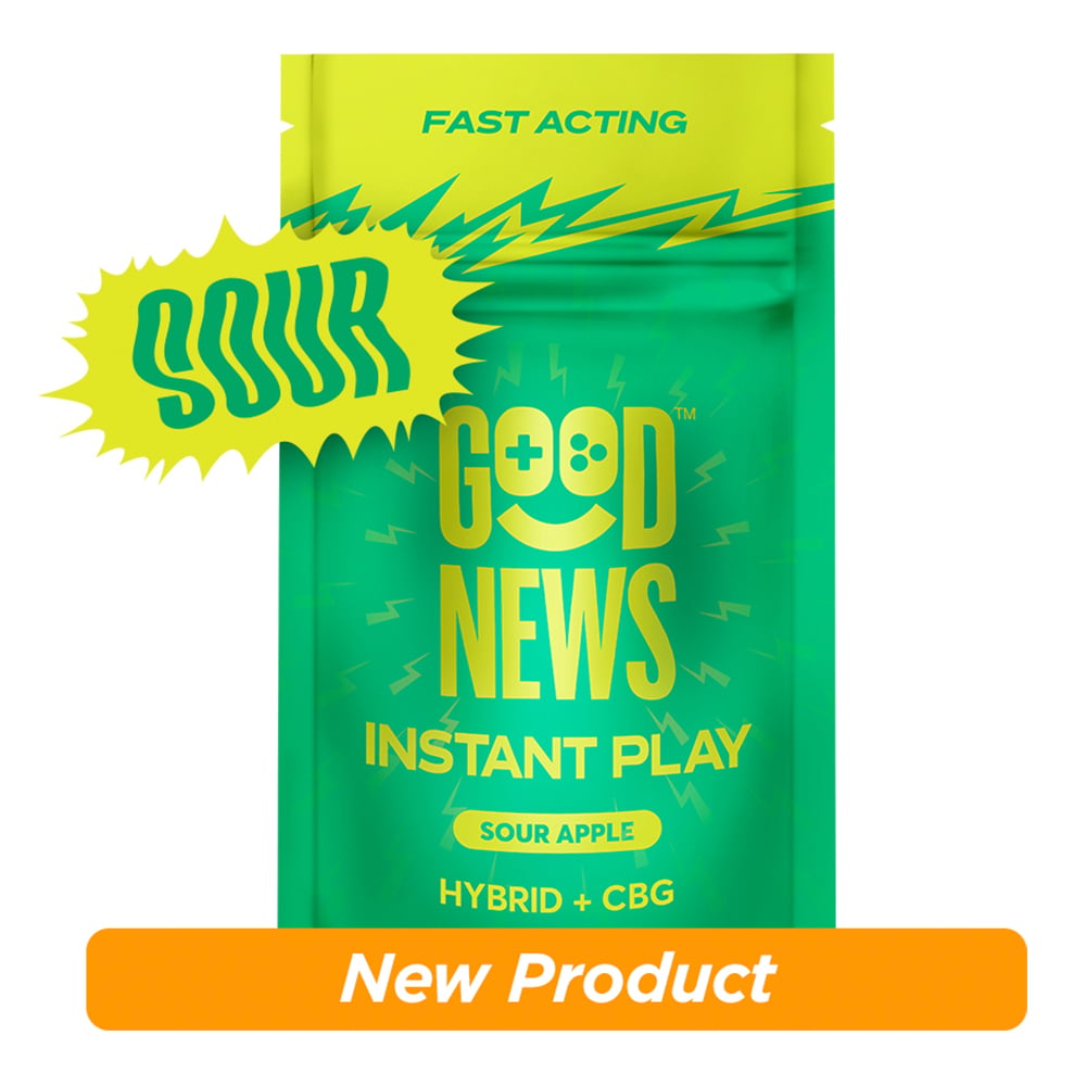 INSTANT PLAY Sour Apple [10pk] (100mg THC/50mg CBG) by Good News™