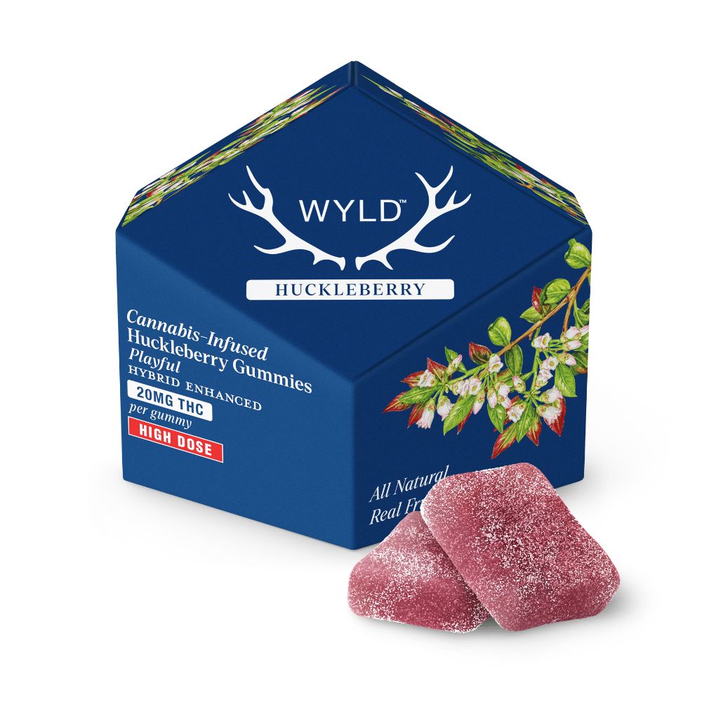 *HIGH DOSE* Huckleberry Hybrid Enhanced Gummies | 200mg by WYLD in United States