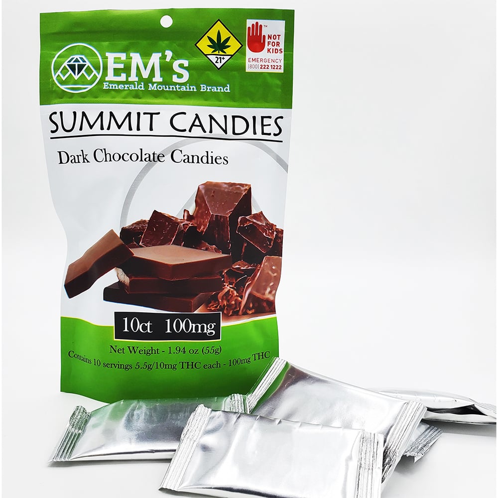 Dark Chocolate [10pk] (100mg) by Emerald Mountain