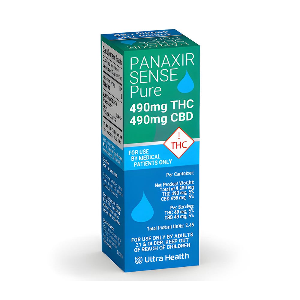 1:1 Combo Oil Pure Flavored [10ml] (490mg CBD/490mg THC) by Panaxia