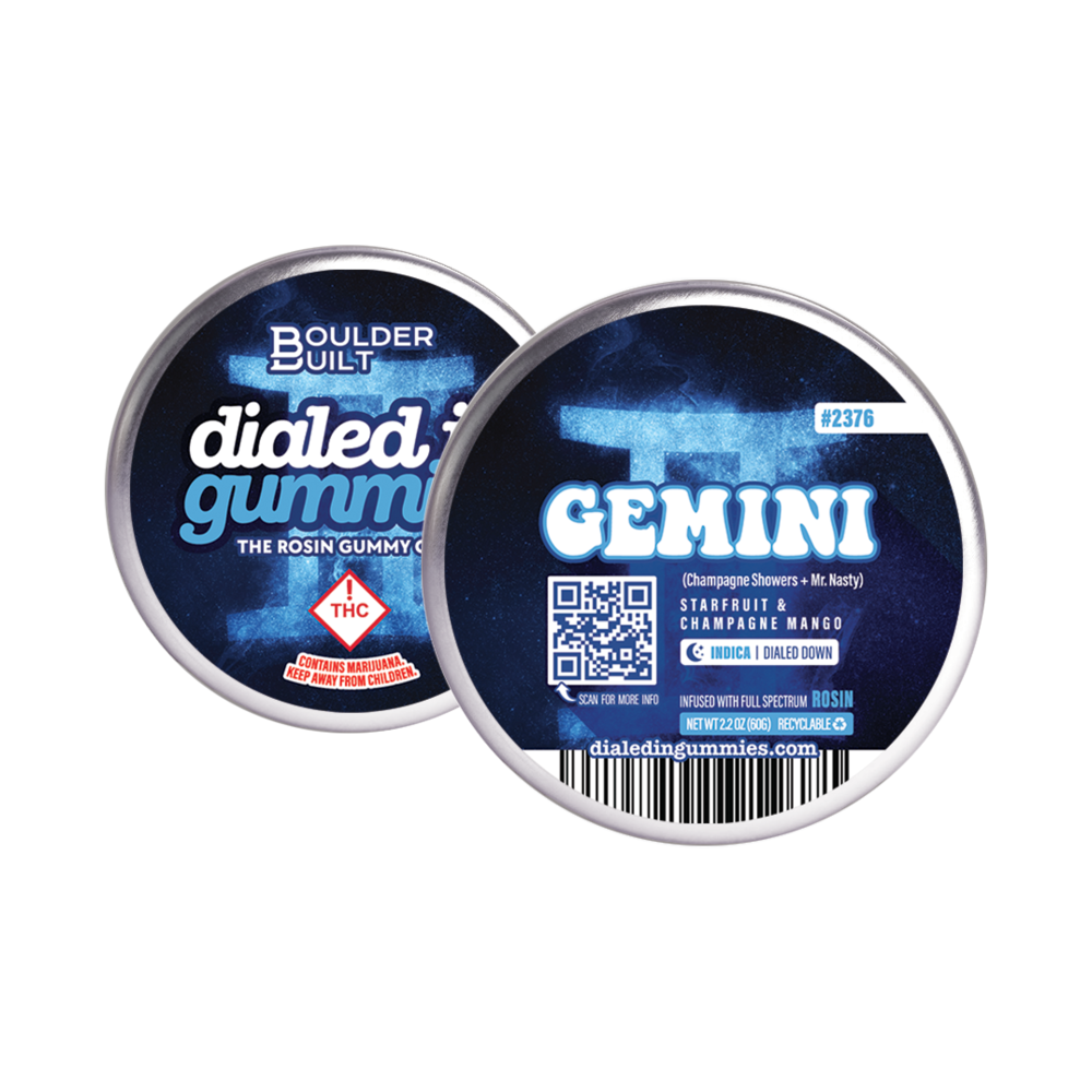 100mg - Gemini - Rosin Gummies (10pk) by Dialed In Gummies