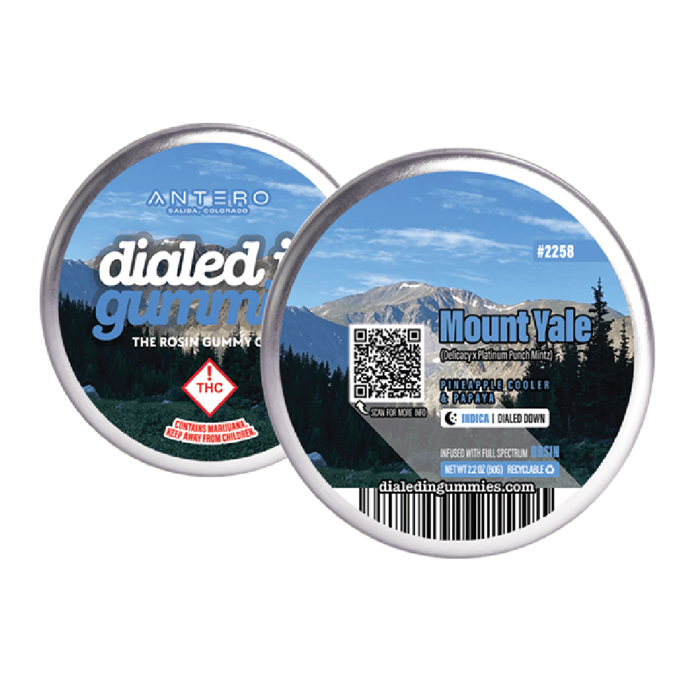 100mg - Mount Yale #2261 - Rosin Gummies (10pk) by Dialed In Gummies