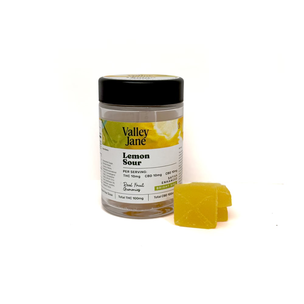 Valley Jane - 1:1:1 - Lemon Sour - "Brightside" - 10pk (100mg) by Valley Jane